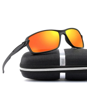Nové Polarizované Slnečné Okuliare Pre Mužov Značky Dizajnér Športové Vetru Slnečné Okuliare Unisex Móda Jazdy Rybárske Čierny Rám Okuliare