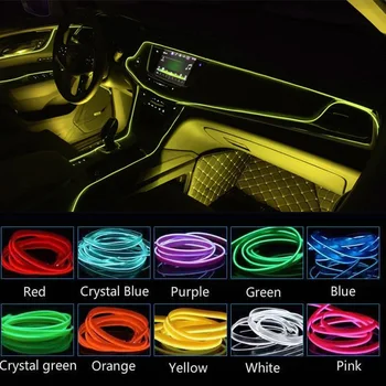Nové Super Svetlé auto led laserové svetlo pod svietiť v noci Beží Svetlo Flexibilný Nepremokavé Pásy Interiéru vozidla Styling Dekorácie