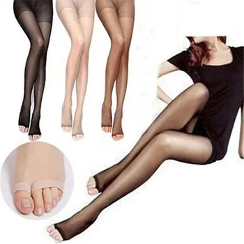Nové Čierne Pančuchy, Ženy Móda Otvorené Prst Sexy Úplnej Jedna Veľkosť Ultra-Tenké Slim Úsek Pantyhose Tesný Bezproblémové Osadenie Mujer