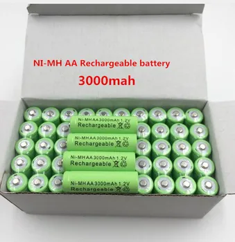 Nový, Originálny 3000mAh AA 1.2 v, Batéria Ni-MH Dobíjacie Batérie pre Hračky Fotoaparát, Mikrofón