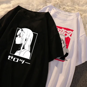 Nula Dva Miláčik V Franxx Estetické T Shirt Mužov Japonské Anime Inuyasha Tričko Nagatoro Funny T-shirt Streetwear Tees Muž