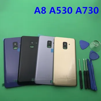 Náhradné Originálne Zadný Panel Batéria Sklo zadných Dverí Kryt Pre Samsung Galaxy A8 A8plus 2018 A530 A530F A730 A730F +nástroj