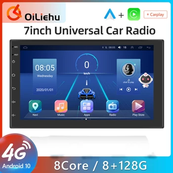 OiLiehu 2 Din autorádio, Android GPS Auto Carplay Univerzálny Multimediálny Prehrávač 7