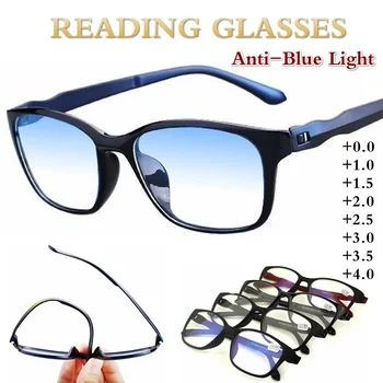 Okuliare Na Čítanie Mužov Proti Modrej Presbyopic Okuliare Antifatigue Počítač Okuliare +0.0 +1.0 +1.5 +2.0 +2.5 +3.0 +3.5 +4.0