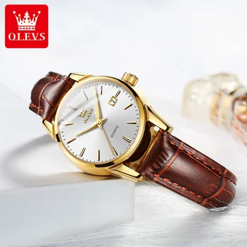 OLEVS 2021 new horúce predaj dámske hodinky retro jednoduché dámy quartz hodinky módne dámske hodinky darček Relogio Mujer montre femme