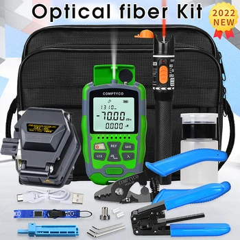 Optický Tool Kit s SKL-6C Vlákniny Sekáčik -70+10dBm/-50+26dBm 3 v 1 Mini Optická Power Meter 10Mw Vizuálne Poruchy Locator