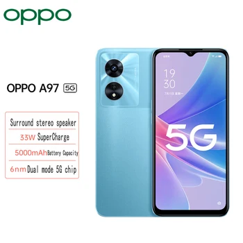 Originál Nové Úradný OPPO A97 5G SmartPhone MTK Dimensity 810 6.58 palcový 12G RAM 256 ROM 5000Mah 33W Rýchle Nabitie 48MP Android 12
