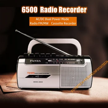 PANDA 6500 Kazetový magnetofón Zabudovaný Mikrofón Nahrávanie, Pásky Prehrávač FM, AM Radio pre Študentov Starších Učenie Jazyka