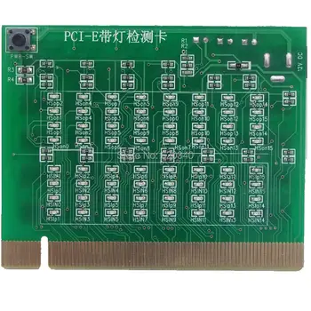PCI-E 16X 8X 4X PCI express Slot Tester Karty pre motherbaor Zistiť southbridge krátky alebo otvorený PCI-E so svetlom tester