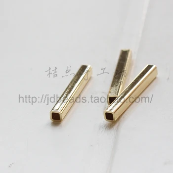 Pevné Brass Námestie Trubice 4x4x30mm s ID 2.3 mm (3298C)