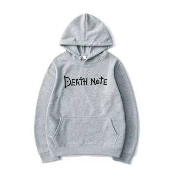 Populárne Death Note Hoodies Anime List Tlač Streetwear Muži Ženy Móda Mikina S Kapucňou, Harajuku Tepláky, Unisex Oblečenie