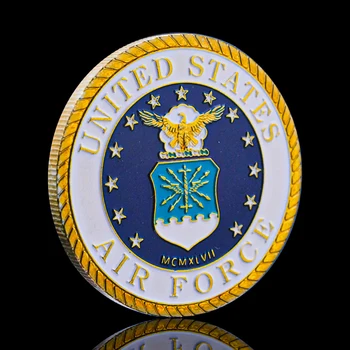 Pozlátené Usa Air Force McmxlVII Hrdinovia Valor Modlitba Suvenírov Mince, Medaily Zberateľské Mince, Starožitnosti