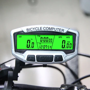 Požičovňa Digitálny LCD Káblové pripojenie Počítača MTB Bike Rýchlomer počítadlo kilometrov Prenosné Bicykli Počítač, Podsvietenie Stopky Cyklistické Vybavenie