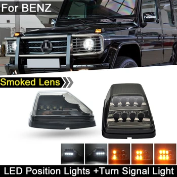 Pre Benz G-Class W463 G500 G55 AMG G550 Údené Objektív Predného Krídla LED Rohu Svetlo Dynamické Žltá Zase signalizačná kontrolka polohové Svetlá