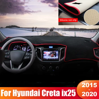 Pre Hyundai Creta ix25 2015 2016 2017 2018 2019 2020 Auto Tabuli slnečník Kryt Prístroja Stôl Mat Interiérové Doplnky