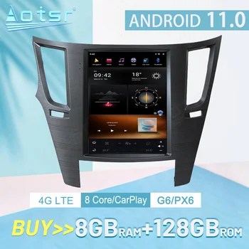 Pre Subaru Legacy Outback 2009-2014 8 Core Android 11 PX6 Auto Stereo Rádio, GPS Navigácie Multimediálny Prehrávač Auto Audio Vedúci Jednotky