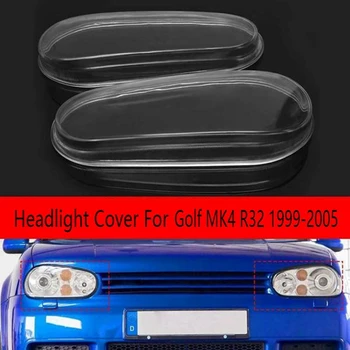 Pre VW Golf MK4 R32 1999-2005 Svetlometu Transparentné Tienidlo Shell Ochranu, Opravu Časti Bývanie Objektív