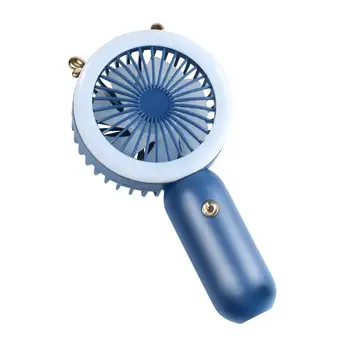 Prenosné Ventilátorom S Led Svetlom Strane Ventilátora Nabíjateľná Vzduchu Chladič USB Elektrická Mini Ventilátor Pre Lady A Študenti Lepšie Lete Darček