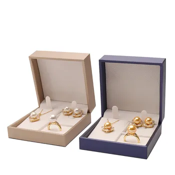 PU Šperky Úložný Box Krúžok Náhrdelník s Príveskom, Náušnice, Náramok Darčekové Balenie Valentína Svadobné Šperky Organizátor Prípade