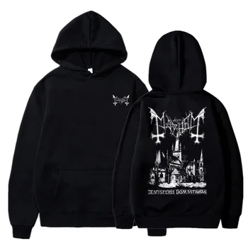 Pánske Oblečenie Pulóver Hoodies Mayhem Black Metal Grafické Tlače, Mikiny Bežné Topy 2022 Nové Streetwear Módny Trend