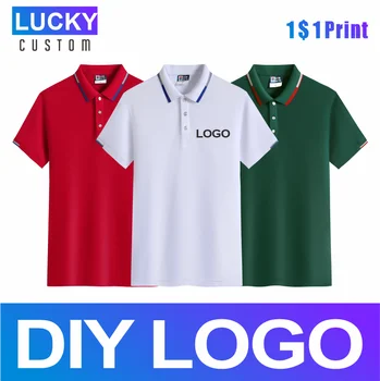 Pánske Polo Tričko-Krátke rukávy Vlastnú Spoločnosť Značky Polo Tlač Oblečenie Výšivky Loga Priedušná Pohodlné Polo Shirt4xl