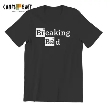 Pánske T-shirt Vysoko Kvalitnej 100% bavlny O Krk Heisenberg Muži T-tričko Krátky Rukáv Bežné Breaking Bad Print T shirt Pre Mužov