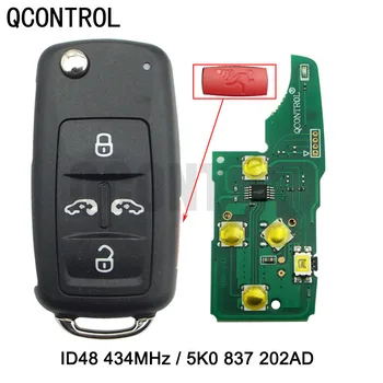 QCONTROL 4+1 BTCar Diaľkové Tlačidlo pre VW Volkswagan Caravelle Sharan Multivan MPV T5 Kontroly ID48 čip, 433MHz