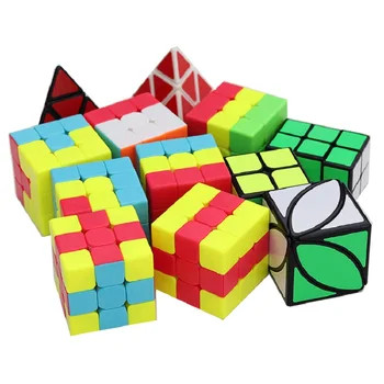Qiyi Výučby Hádanky série 3x3 cubo Magico Jednorožec Puding IVY Lvy Hrboľaté Little Red Hat Magic Cube nastaviť Rýchlosť 3x3x3 Hračky
