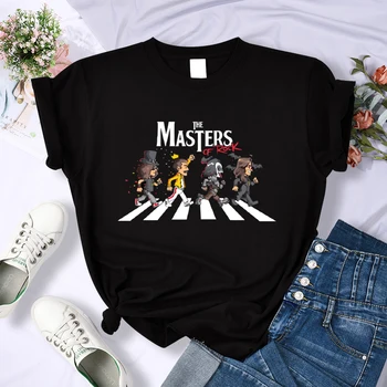 Queen Masters Of Rock Road Žena T-Shirts Módne Bežné Tričko Ulice, Hip Hop Krátky Rukáv O-Krku Lete Plodín Top Oblečenie