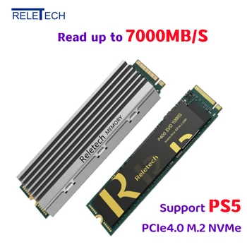 Reletech SSD ps5 1 tb 2tb SSD M2 NVMe PCIe 4.0x4 M. 2 2280 NVMe SSD Disk Interný ssd Pevný Disk pre Playstation 5 Ploche