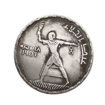 Remeslá 1907 Egypt Mince Zber Drží Pochodeň Pamätné Mince Domáce Dekorácie Ploche Ozdoby, Suveníry, Darčeky