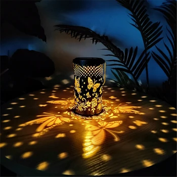 Retro Motýľ Projekčnej Lampy Nepremokavé Nočné Svetlo Vonkajšie Duté Zdvíhacie Závesné Svietidlo Svietidlo Art Záhradu, Nádvorie Dekor