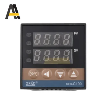REX-C100 Digitálne PID Regulátor Teploty 0 až 999 Stupeň 110V až 240V REX-C100 Termostat s Relé/Solid State Výstup