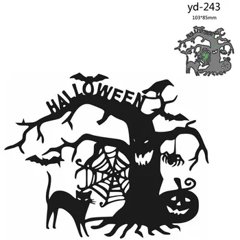 Rezanie Kovov Zomrie Rez Formy Halloween Dekorácie Zápisník Papier Plavidlá Nôž Plesne Čepeľ Punč Blany