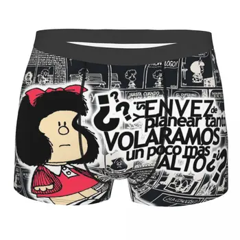 Roztomilý Mafalda Mužov Bielizeň Anime, Komiksu, boxerky Nohavičky Vytlačené Priedušná Spodky pre Mužov