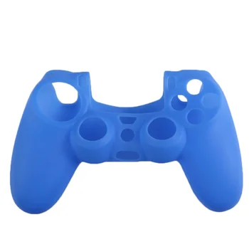 Silikónové Gumy Mäkké Prípade Kože Kryt pre PS4 Radič Rukoväť Blue