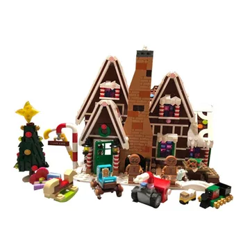 SKLADOM 10267 kamarátkami Gingerbreaded Dom Tehly Set S číslami Stavebné Bloky, Hračky Pre Deti Vianočný Darček