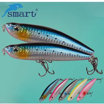 SMART Ceruzka Návnad 105mm 22.41 g Top Vody Pevného Rybárske Lure S VMC Háčik Iscas Umelé Para Pesca Leurre Peche Souple