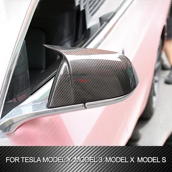 Smerujte na adresu: topc Reálne Uhlíkových Vlákien Spätné Spätné Zrkadlo Pokrytie Spp Pre Tesla Model 3 Y X Y 2017-2021 Auto Príslušenstvo 2ks/Set