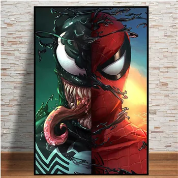 Spider-Man a Jed Marvel Diamond Maľovanie Mozaiky Diamond Výšivky Disney Cross Stitch Súpravy 5D DIY detská Izba Decor