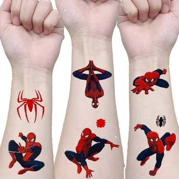 Spider man Party Tetovanie Nálepky Detí, Narodeniny, Party Dekorácie Darček Spider Party Dekorácie Náhodné 1PCS Tetovanie Nálepky