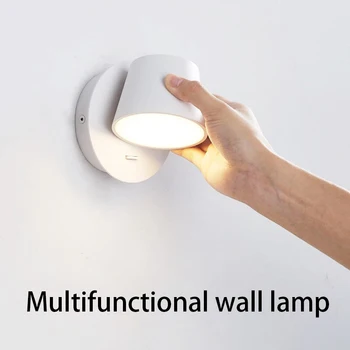 Spálňa nočné LED čítanie nástenné svietidlo s nezávislý spínač nastaviteľný uhol obývacia izba dekoratívne lampy