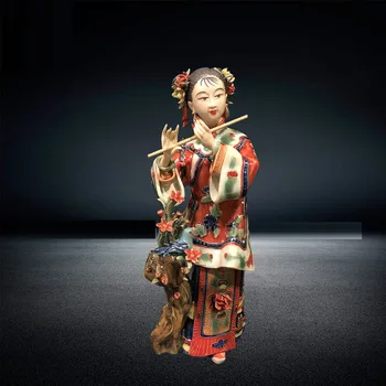 Starožitný Čínsky Štýl, Krásne Ženy Anjelov, Porcelánové Figúrky Klasických Maľovaných Umenie Žena Socha Keramické Domáce Dekorácie