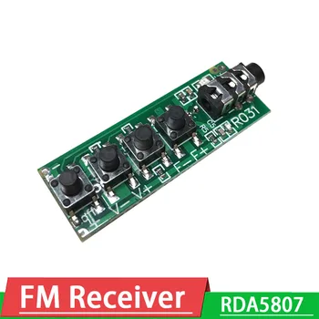 stereo FM rádio modul FM prijímač, modul RDA5807 76MHz~108MHz DC 3V-12V Výstup: môže riadiť slúchadlá alebo zosilňovač vstup