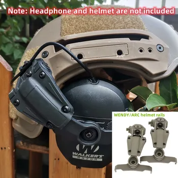 Taktické Headset Držiak Wendy Prilba ARC Železničnej Adaptér pre Walker ' s Razor Slim Elektronická Ochrana Sluchu Streľba Headset