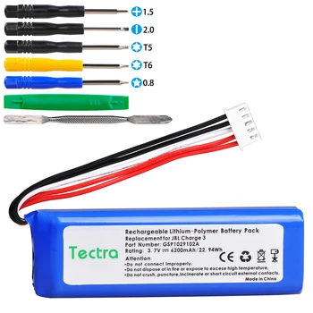 Tectra 1Pcs 3,7 V 6200mAh Batéria pre JBL Charge 3 GSP1029102A CS-JML330SL