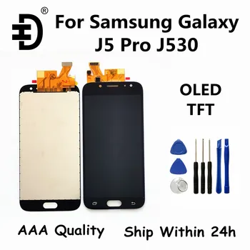 TFT LCD Displej Pre Samsung Galaxy J5 2017 J530 LCD Displej Dotykový Displej Digitalizátorom. Pre Samsung J5 Pro 2017 J530F SM-J530 Displej