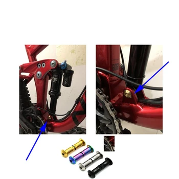 Titánové skrutky pre zjazdové bicykle pozastavenie Mäkké chvost DH bicykel zadné šok skrutka titanium