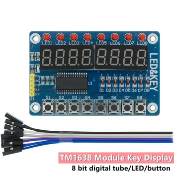TM1638 Modul Tlačidlo Displeja Pre AVR Arduino Novej 8-Bitový Digitálny LED Trubice 8-Bit 