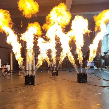 Triple Spôsob, ako Plameň Ohňa Stroj Fáze Účinok Zariadenia DMX Ovládanie Sprej Oheň Stroj pre nočný klub Club Party Dekorácie